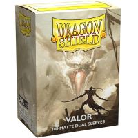 100 Bustine Standard Dragon Shield Matte Dual Sleeves - VALOR