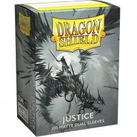 100 Bustine Standard Dragon Shield Matte Dual Sleeves - JUSTICE