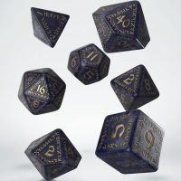 Set di 7 Dadi Runic Mixed-Blue & Gold
