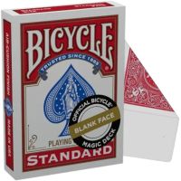 Carte Bicycle - Blank Face Rosso