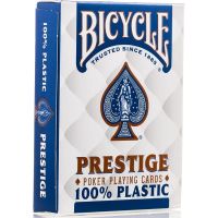 Carte Bicycle - Prestige Poker Playing Cards 100% Plastic Blu