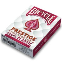 Carte Bicycle - Prestige Poker Playing Cards 100% Plastic Rosso