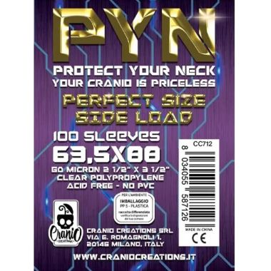 100 Bustine PYN 63,5x88 Perfect Size Side Load