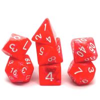 Set di 7 Dadi Candysweet - Bloody Orange