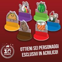 Exploding Kittens - Il Gioco da Tavolo - Set 6 Personaggi (Promo Hobby Next)